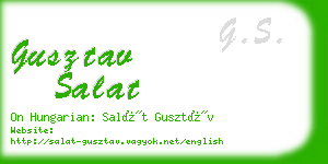 gusztav salat business card